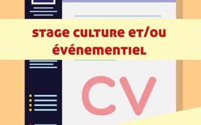Offre de stage dans la Culture et l’événementiel