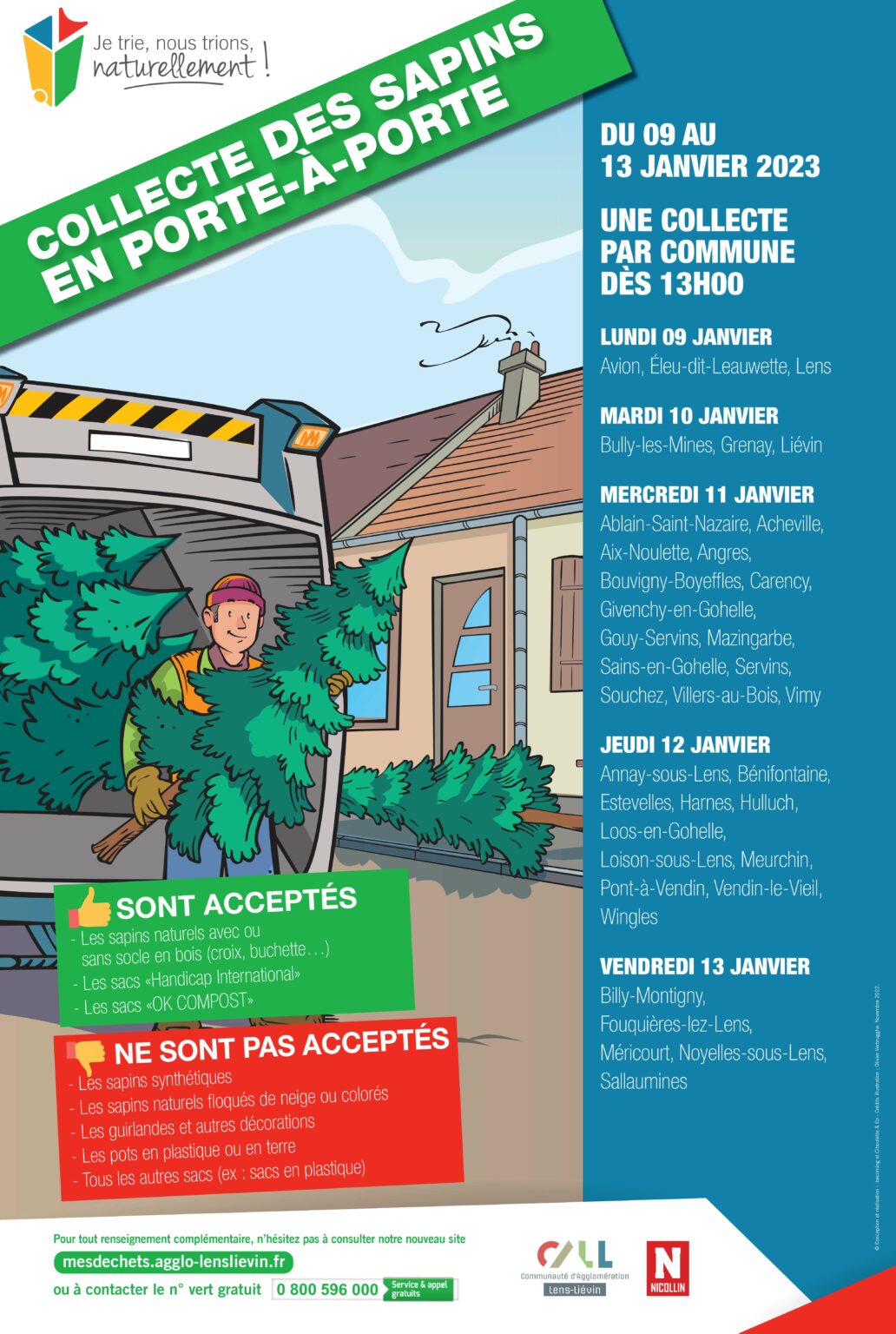 Collecte des sapins 2023
