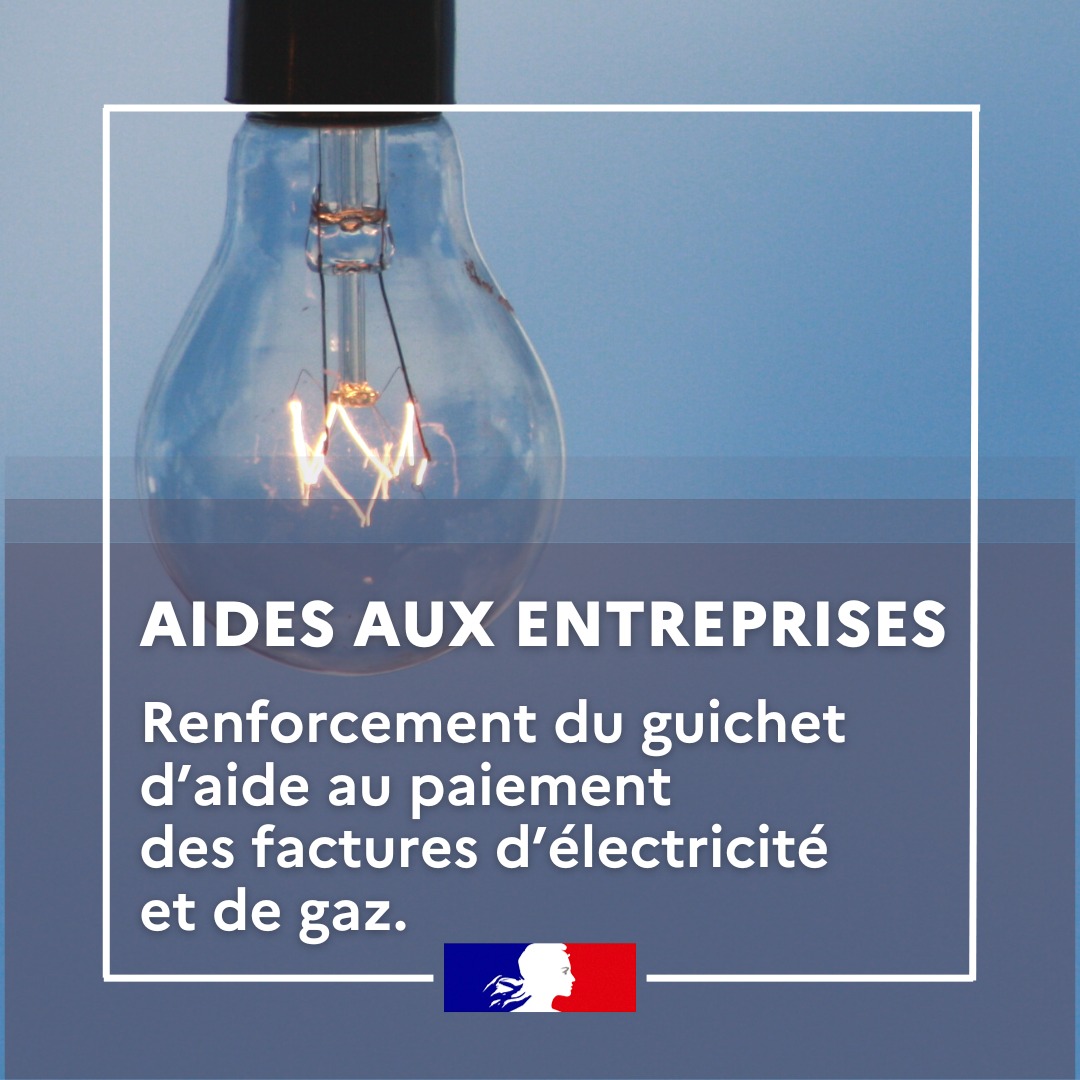 Aides aux entreprises pour faire face aux prix de l’électricité et du gaz