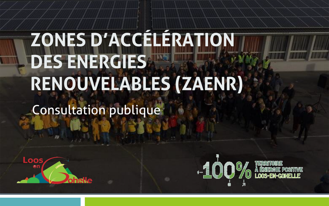 Consultation publique Zones d’Accélération de la Production des Energies Renouvelables (ZA-ENR)
