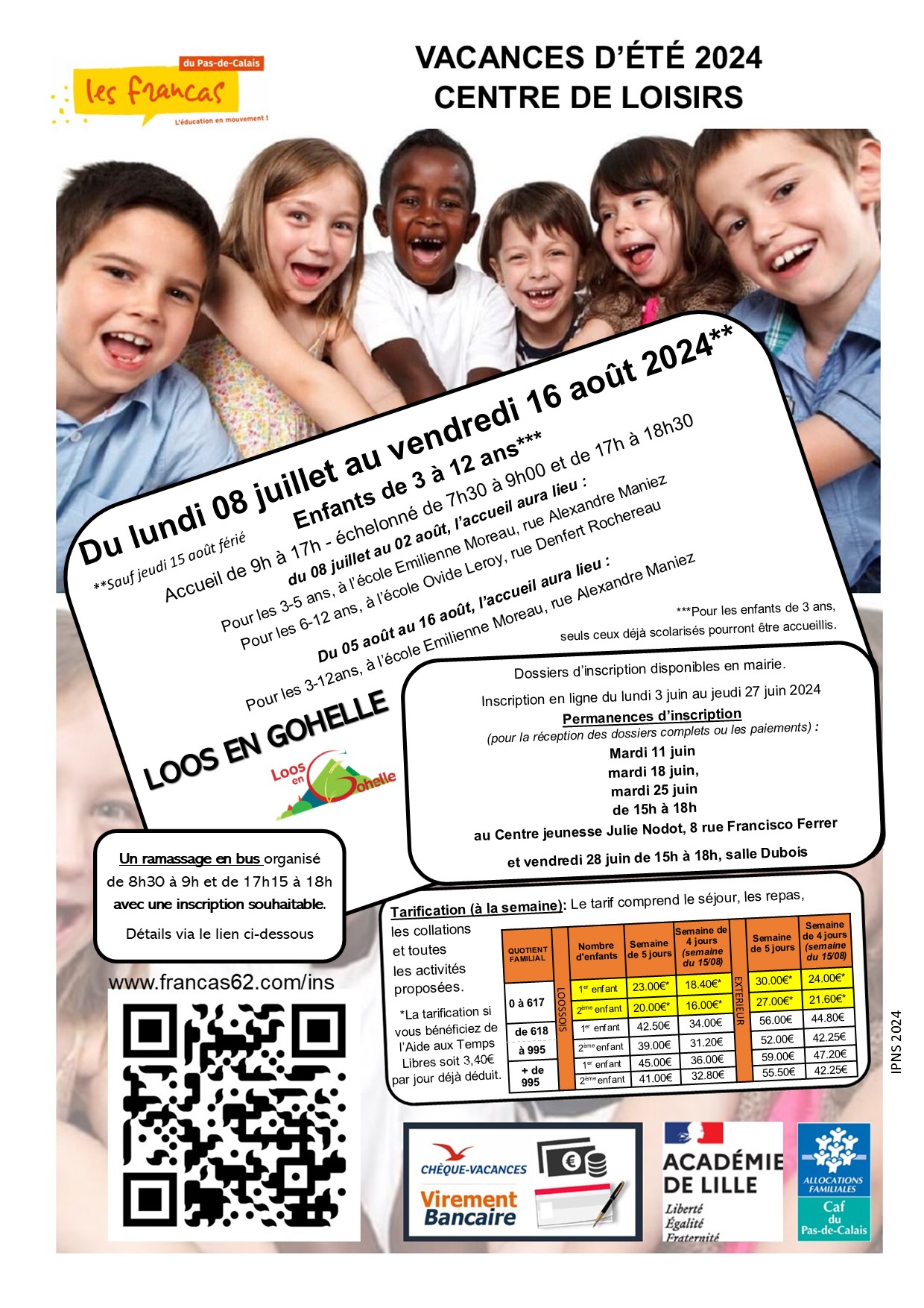 Accueil de loisirs 3 – 12 ans / Été 2024