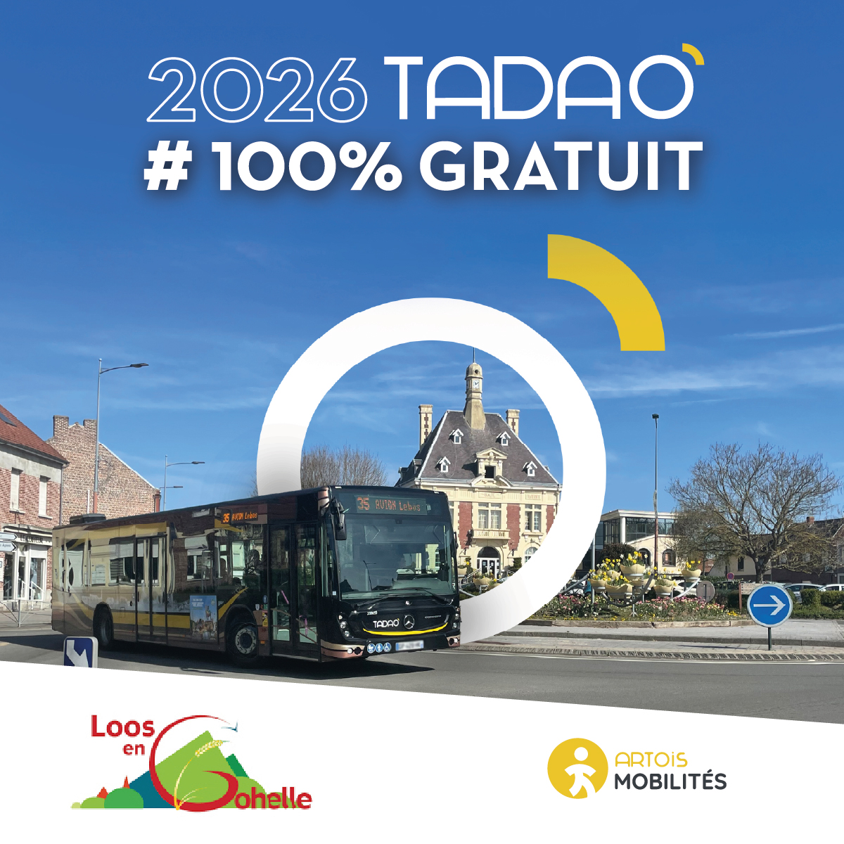 Le réseau TADAO devient entièrement gratuit au 1er janvier 2026