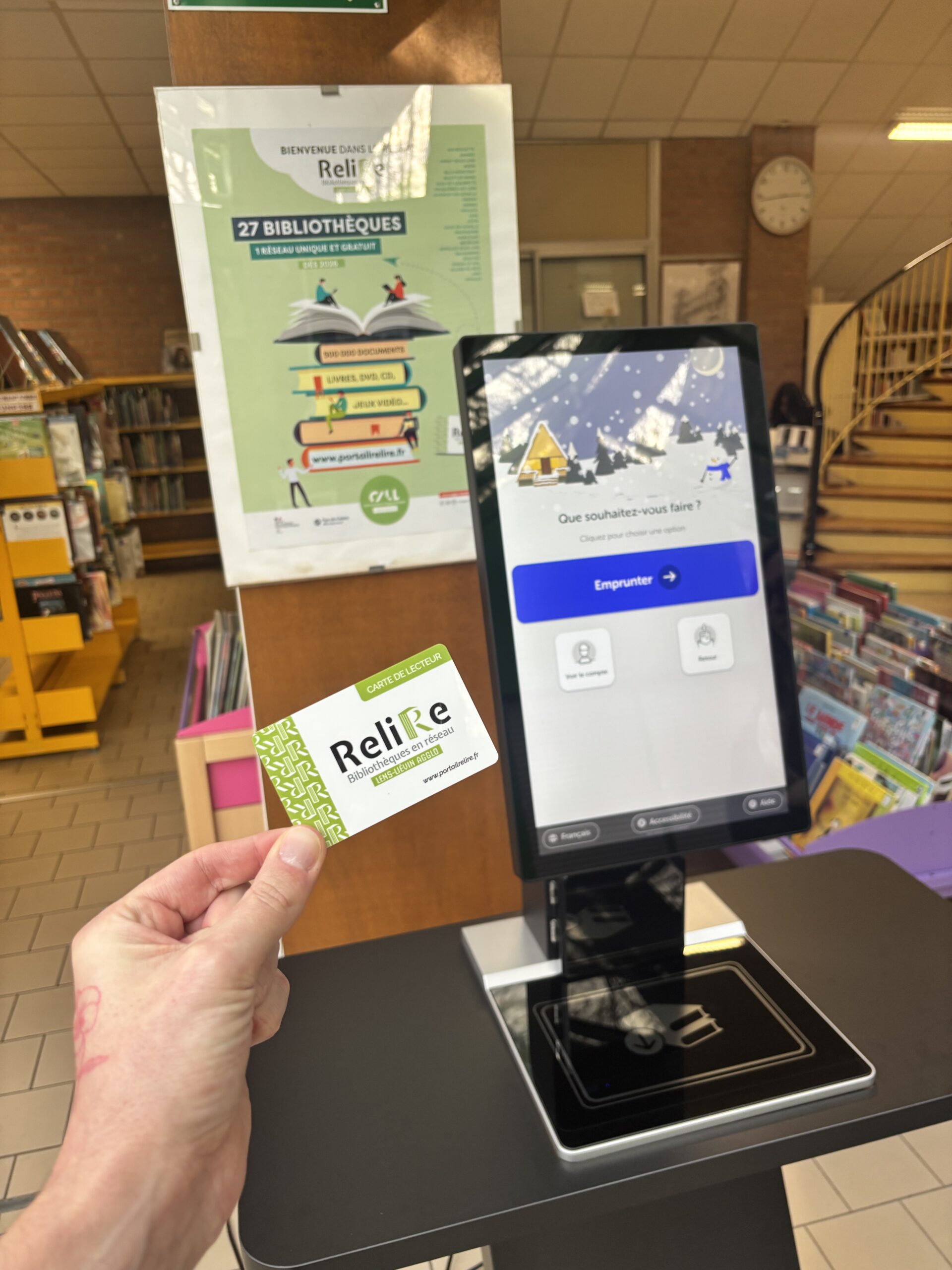 Les cartes ReliRe sont arrivées à la médiathèque de Loos-en-Gohelle !